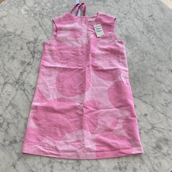Marimekko Pink Sopiva Unikko Shift Dress size 34